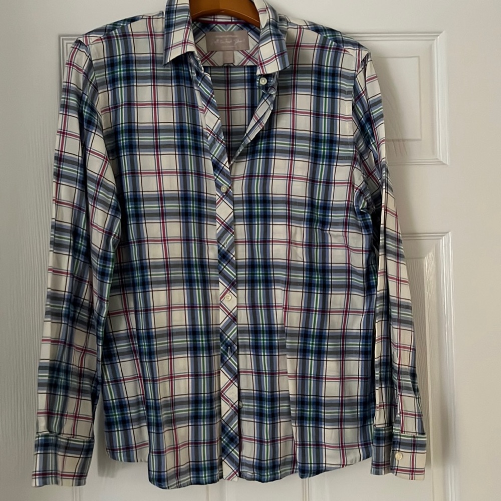 Banana Republic Soft Wash Plaid Flannel Shirt